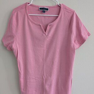 Karen Scott Women's Split Neck Top Size XL